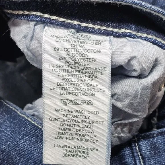 NWT True Religion Jeans Mens Size 36 Ricky Flap SN Relaxed Straight Blue Denim‎